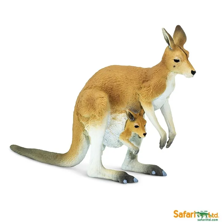 Фигурка Safari Ltd Кенгуру с малышом, арт. 100108