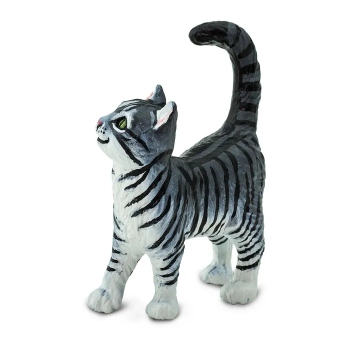 Фигурка Safari Ltd Серая полосатая кошка, фото 3