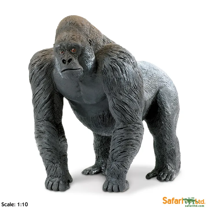 Фигурка обезьяны Safari Ltd Горилла (самец), арт. 111589