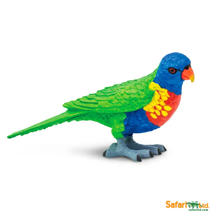 Фигурка попугая Safari Ltd Многоцветный лорикет, фото 2