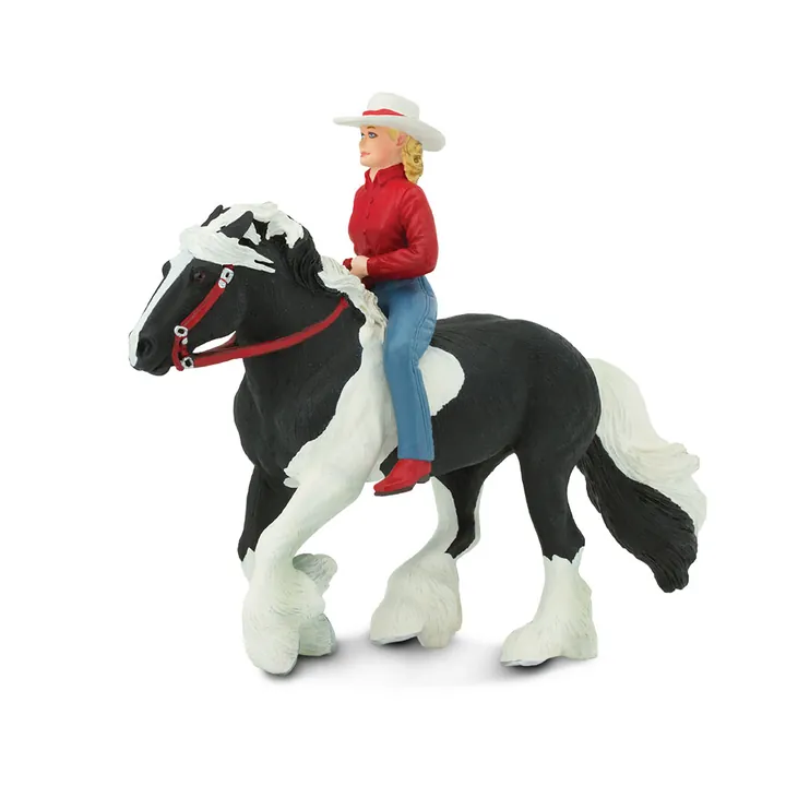Фигурка Safari Ltd Наездница на лошади, арт. 154005