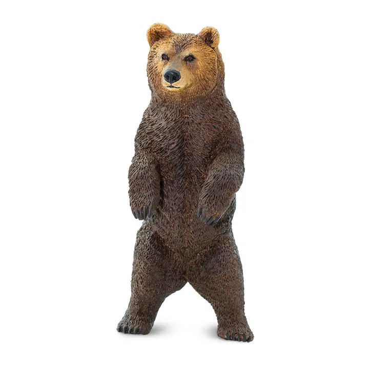 Фигурка Safari Ltd Медведь гризли на задних лапах, арт. 181729