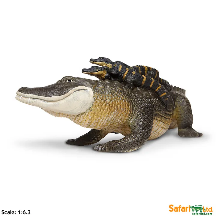Фигурка крокодила Safari Ltd Аллигатор с детёнышами, фото 2