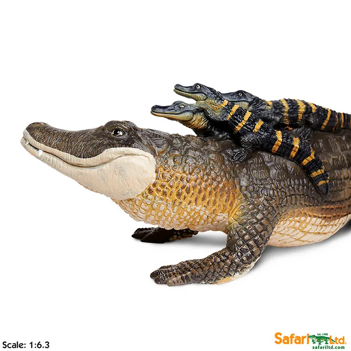 Фигурка крокодила Safari Ltd Аллигатор с детёнышами, фото 3