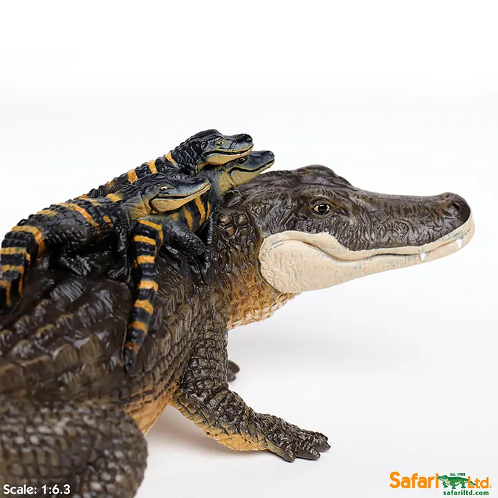 Фигурка крокодила Safari Ltd Аллигатор с детёнышами, фото 4