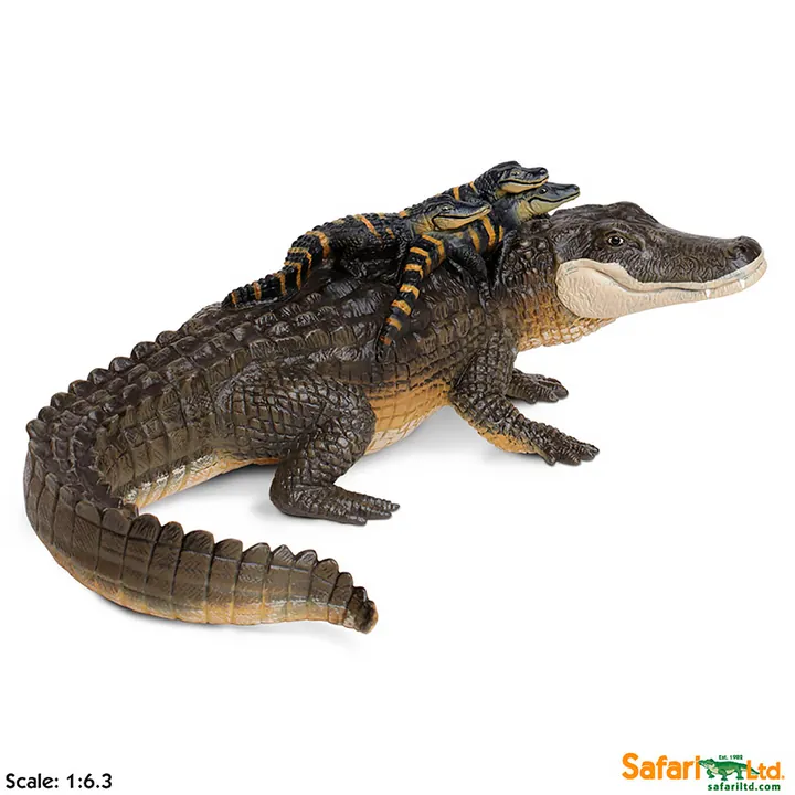 Фигурка крокодила Safari Ltd Аллигатор с детёнышами, фото 5