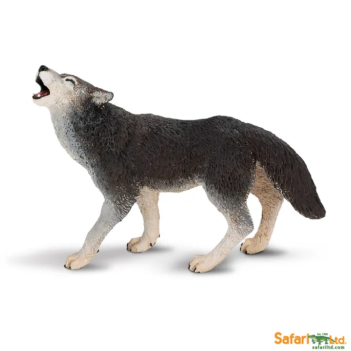 Фигурка Safari Ltd Воющий серый волк, арт. 273829