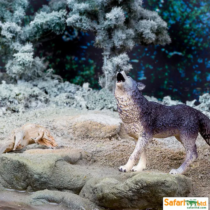Фигурка Safari Ltd Воющий серый волк, фото 2