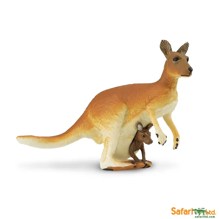 Фигурка Safari Ltd Кенгуру с малышом, арт. 292029