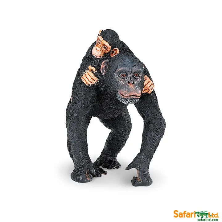 Фигурка обезьяны Safari Ltd Шимпанзе с малышом, арт. 295929
