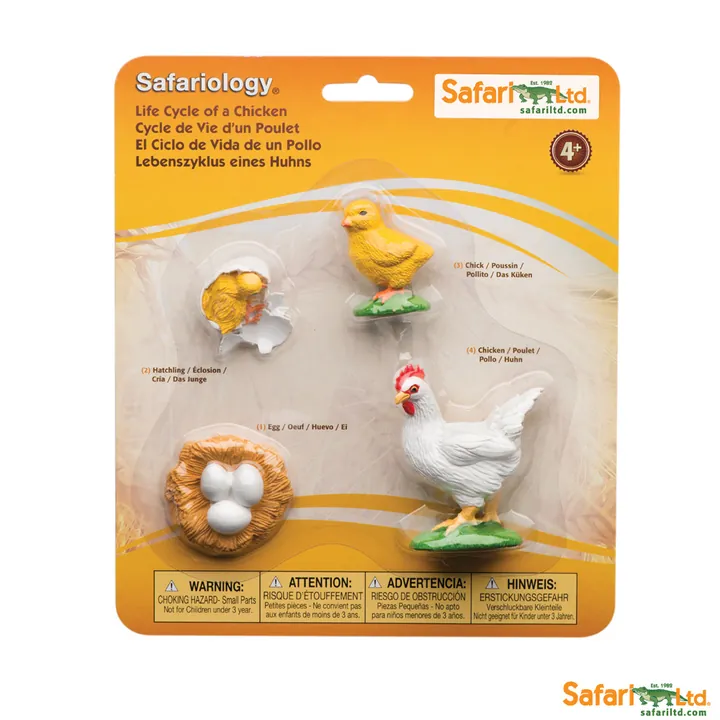 Набор фигурок Safari Ltd Жизненный цикл курицы, арт. 662816