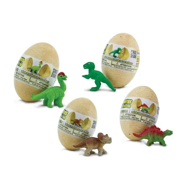 Набор фигурок Safari Ltd Яйца динозавров с динозавриками, 4 вида, арт. 90075