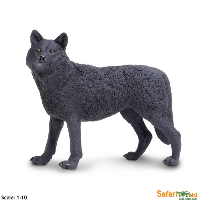 Фигурка Safari Ltd Черный волк  XL