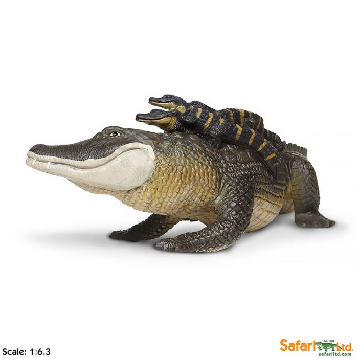 Фигурка Safari Ltd Крокодил с малышами  XL