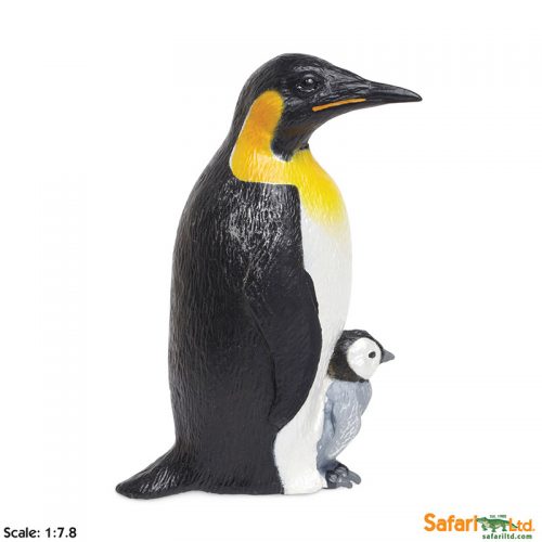 Фигурка птицы Safari Ltd Императорский пингвин с детенышем  XL