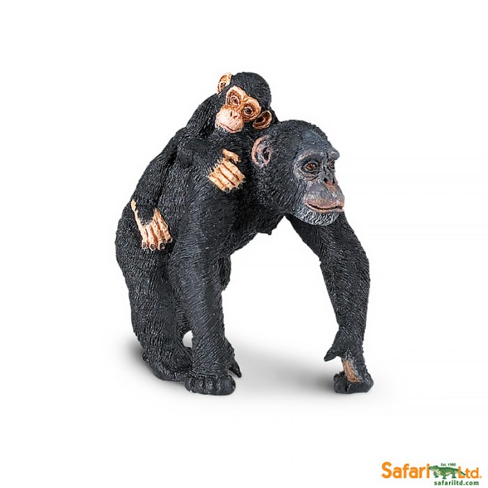 Фигурка обезьяны Safari Ltd Шимпанзе с малышом